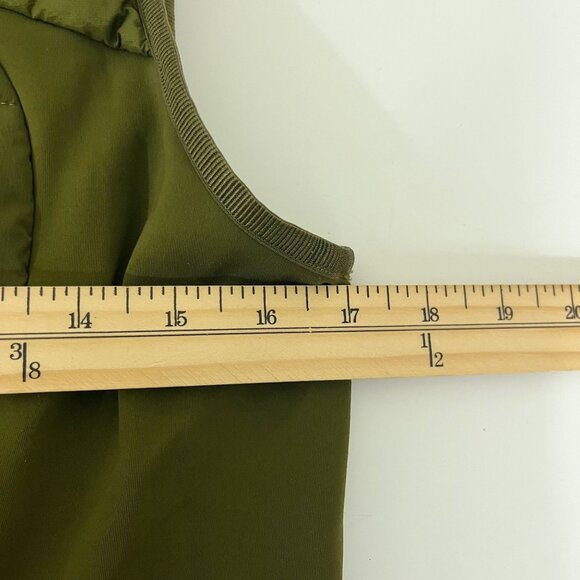 Lululemon Down For It All Green Puffer Vest Grey Goose Down - Women's Size 10 - Picture 8 of 12